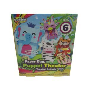 Creative Kids Make 6 Paper Bag Puppet Theater Play Animals Tropical Animals